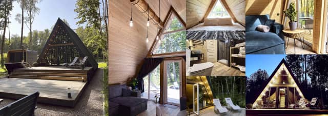 A-Frame дом у воды — глэмпинг «Берега»