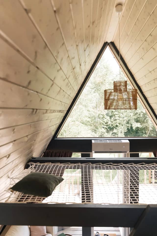 A-Frame и барнхаус с баней и чанами — глэмпинг «Мята»