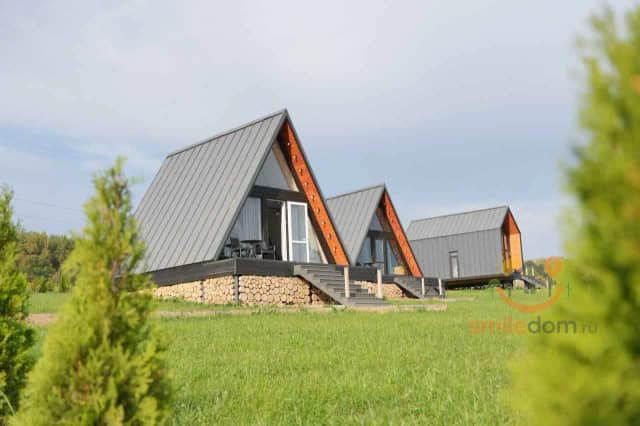 Дом A-Frame у Торбеевского озера — глэмпинг «Вондига Парк»