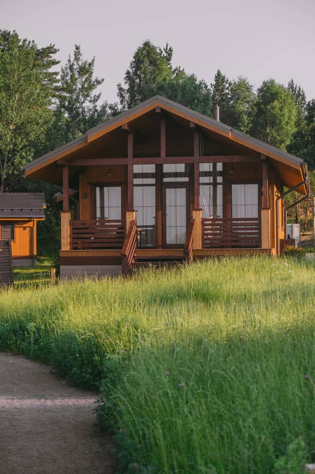 Экодом среди дубового леса с баней и купелью — Wish Home «Дубовая Роща»