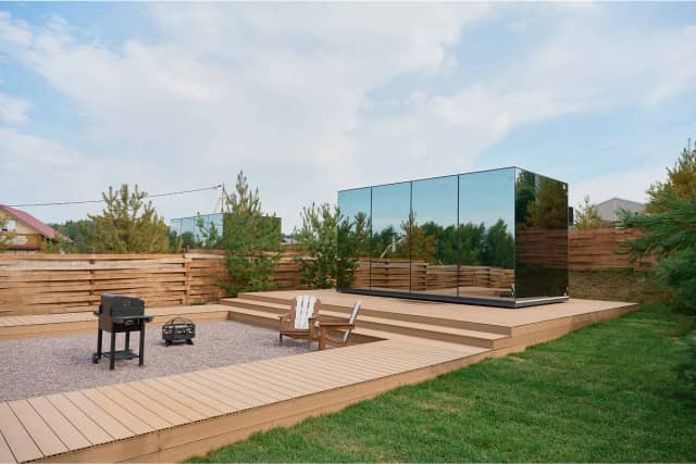 Зеркальный дом BAUS-3 для двоих — глэмпинг «Берёзовая роща»