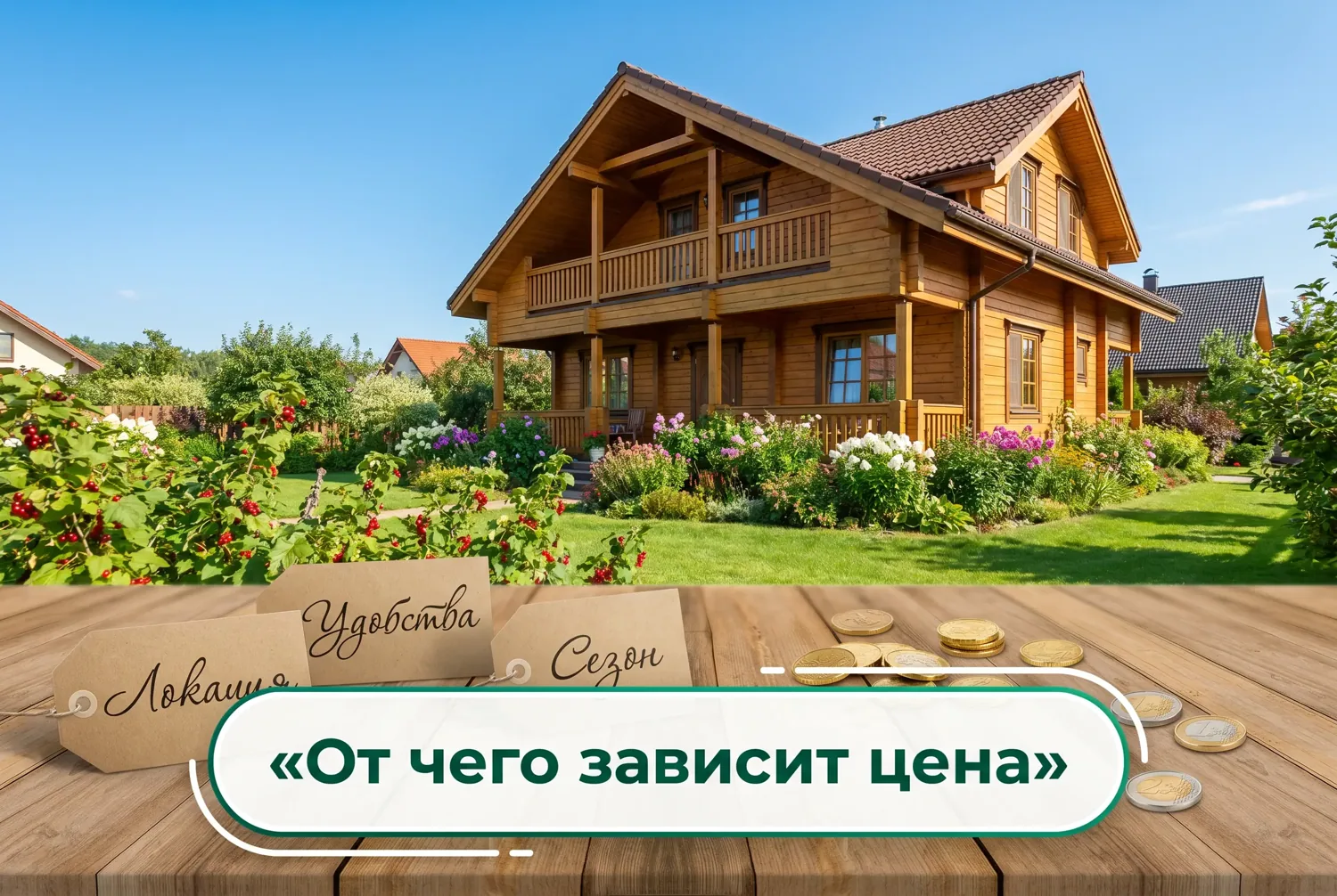 Инфографика: от чего зависит цена аренды дачи на лето