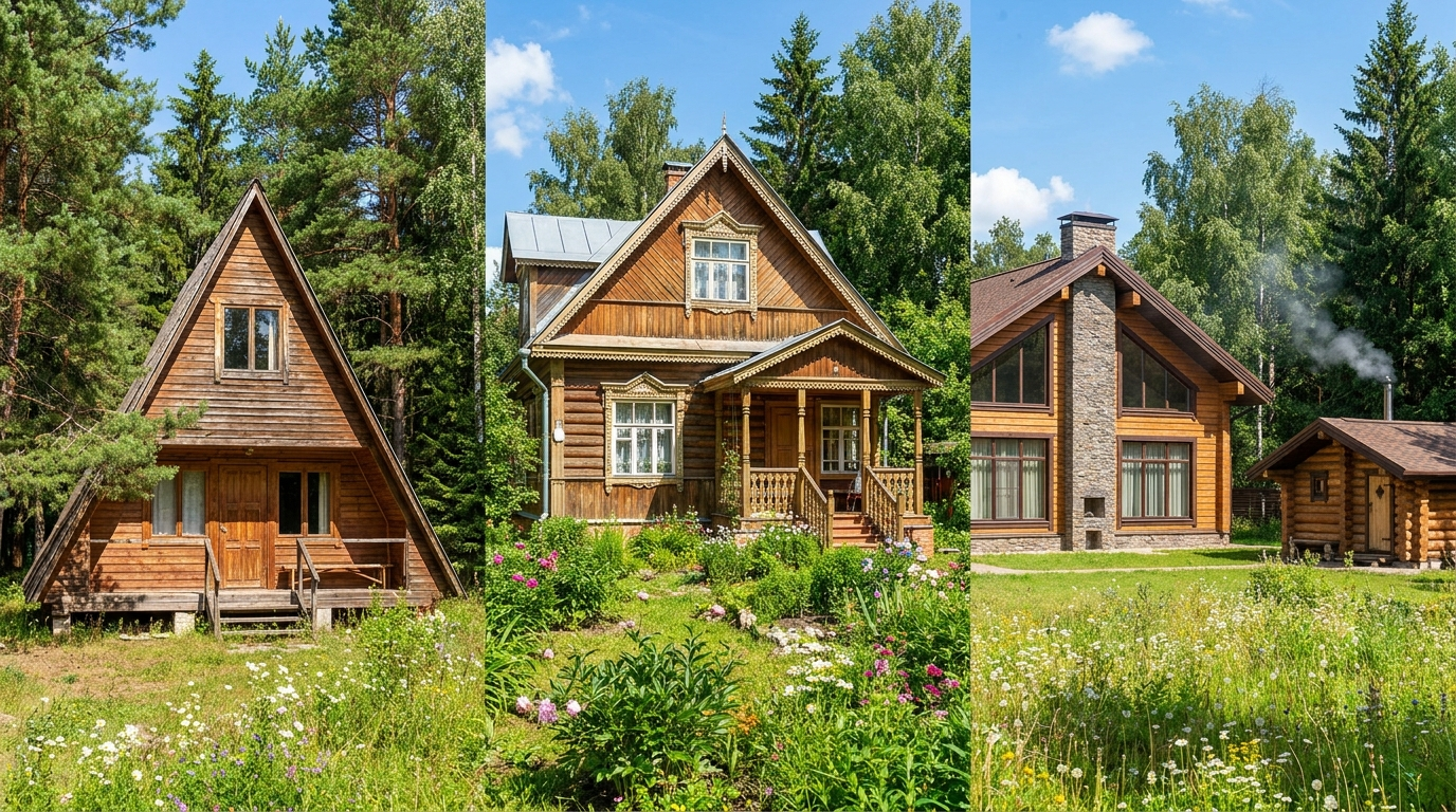 Сдать загородный дом, дачу, коттедж или А-фрейм в аренду посуточно в Подмосковье