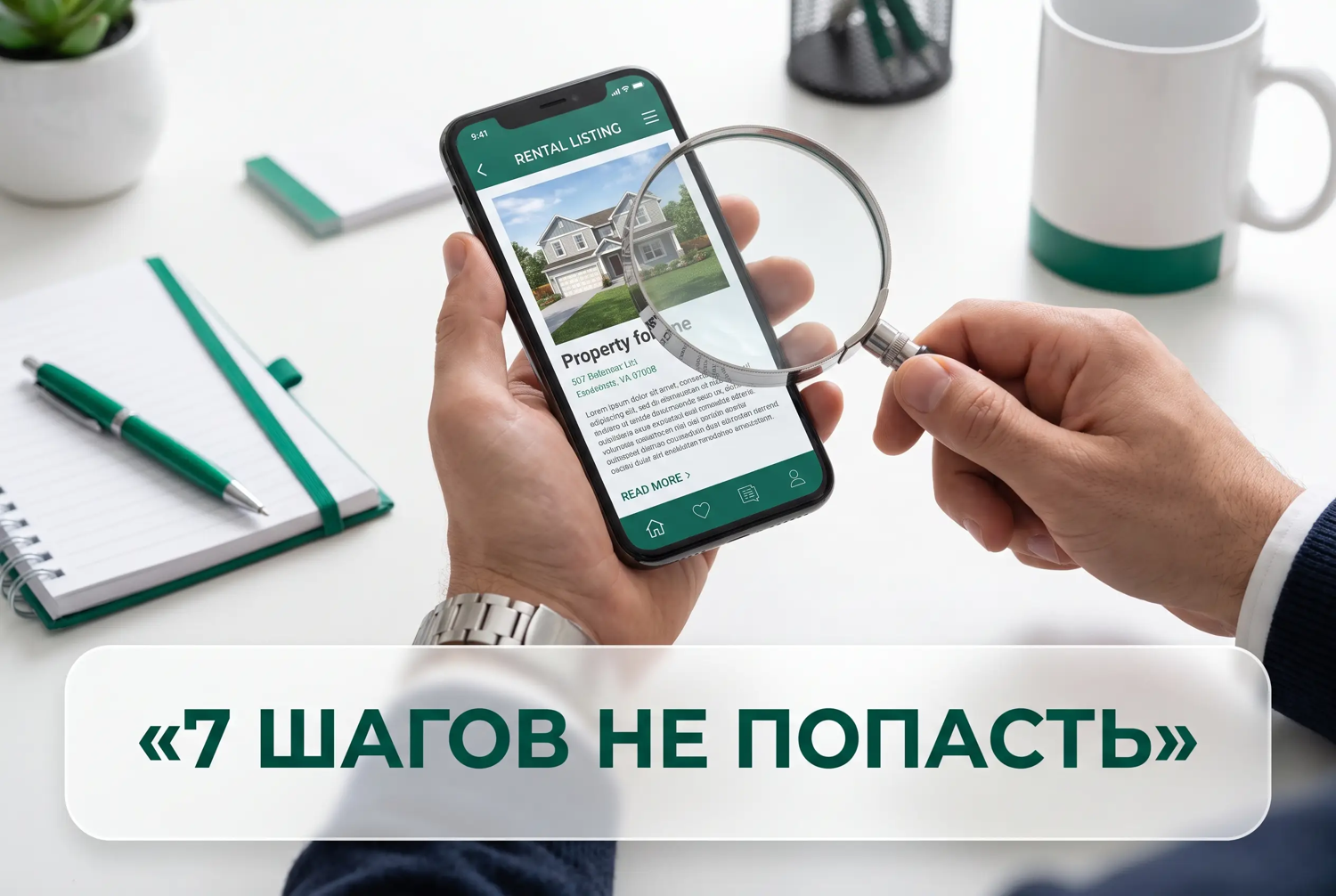 Инфографика: 7 шагов не попасть на мошенников при аренде дома