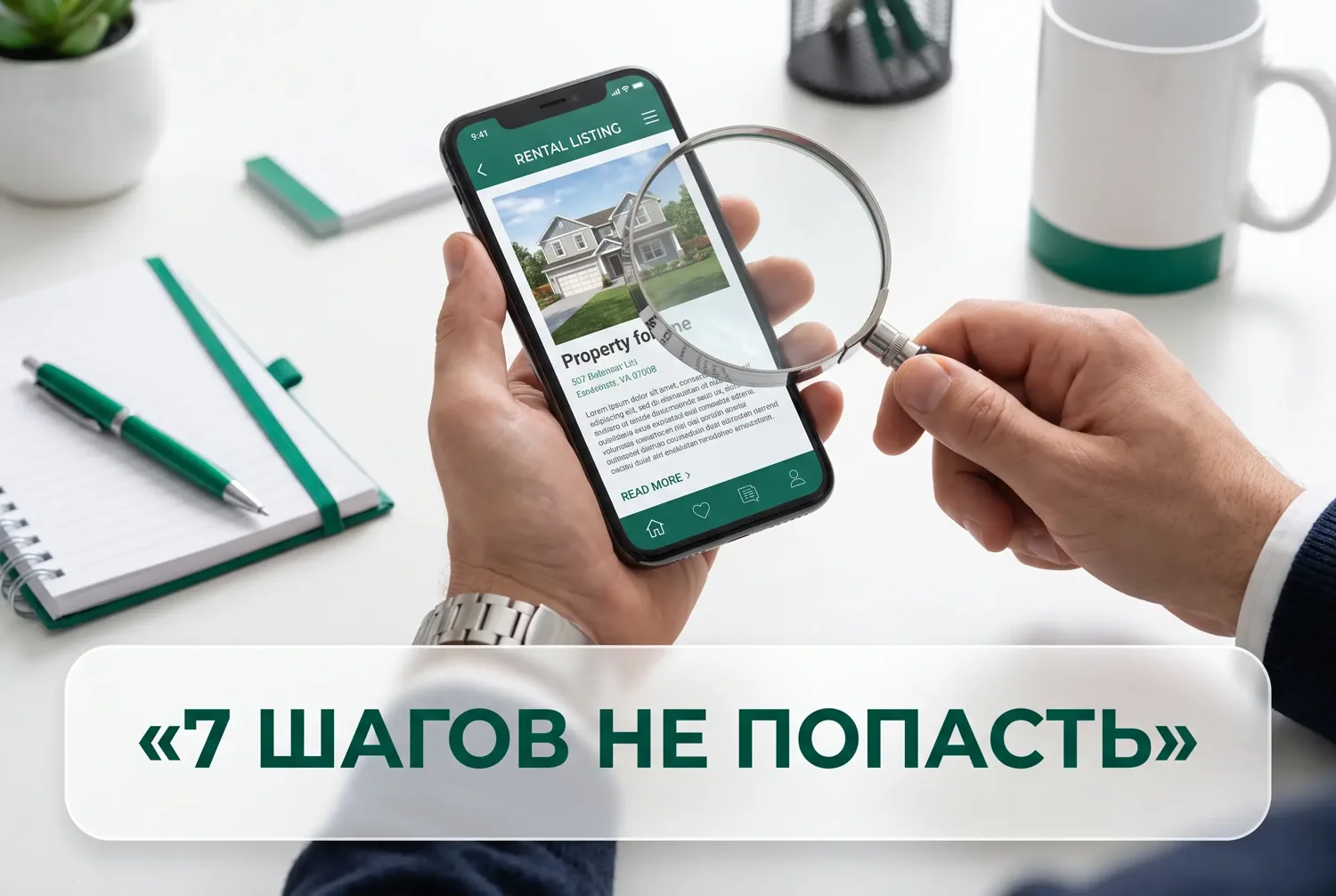 Инфографика: 7 шагов не попасть на мошенников при аренде дома